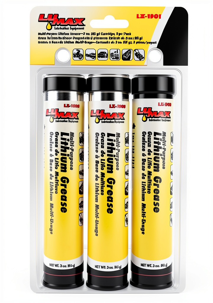 Installing Lumax Lithium Grease LX-1901 NLGI Grade 2 on a workbench